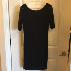 Black sleeve Banana republic dress